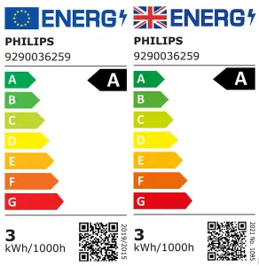 Philips E14 2.3W 485lm Glass Candle Warm white LED Light bulb