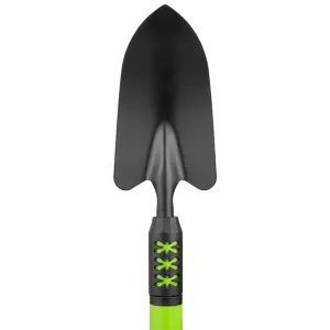 Hardys Telescopic Garden Trowel - Long Handled, Rubberised Ergonomic Grip, Simple Twist Extend Action, Steel Alloy - 66cm / 94cm