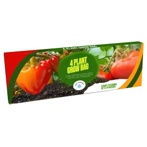 1 Bag (38 Litres) Fruit & Vegetables 4 Plant Grow Bag With Balanced Nutrients & Water Retention For Gardening