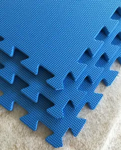 Warm Floor Interlocking Floor tiles with straight edging strips - Blue - Playhouse, Summerhouse, Wendy House - 6 x 10ft