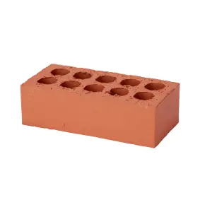 Wienerberger Sandown Smooth Red Perforated Class B engineering brick (L)215mm (W)102.5mm (H)65mm