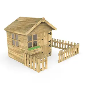 Rebo Orchard 4FT x 4FT Children's Wooden Garden Playhouse - Dove