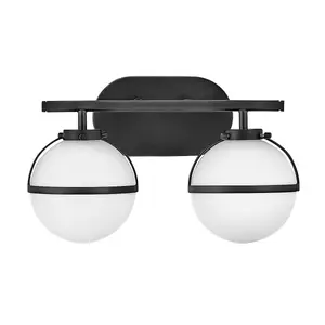 Luminosa Hinkley Hollis Bathroom Wall Lamp Black, IP44