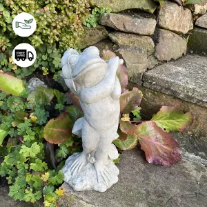 Frog with Umbrella Garden Ornament