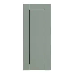 GoodHome Ashmead Matt reed green Shaker Highline Cabinet door (W)300mm (H)715mm (T)16mm