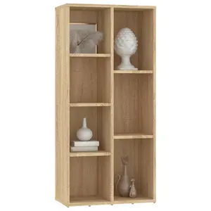 Berkfield Book Cabinet Sonoma Oak 50x25x106 cm Engineered Wood