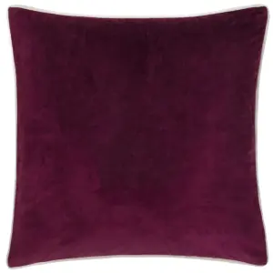 furn. Pineberry Forest Embroidered Velvet Polyester Filled Cushion