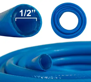 blue drinking water 1/2" hose for camping,caravans and motorhomes,  10m length