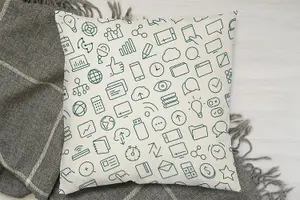 Cushions - outline icons (Cushion) / 60cm x 60cm