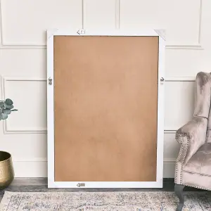 Melody Maison Large Matte White Window Mirror 130cm x 95cm