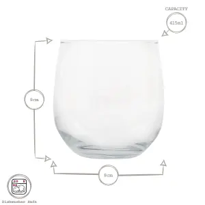 LAV Gaia Whisky Glasses - 415ml - Pack of 6