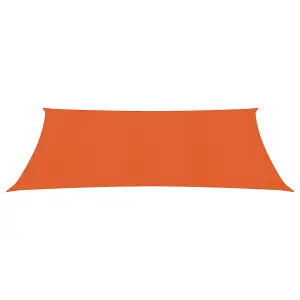 Berkfield Sunshade Sail 160 g/m2 Orange 3.5x4.5 m HDPE