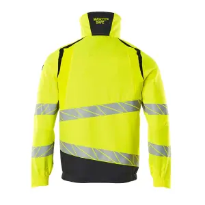 Mascot Accelerate Safe Work Jacket with Stretch Zones (Hi-Vis Yellow/Dark Navy)  (XXX large)