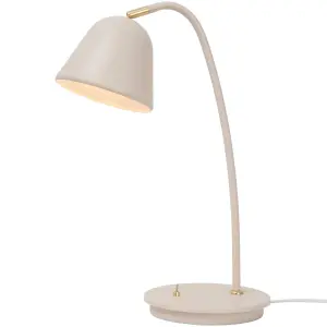 Nordlux Fleur Indoor Living Dining Bedroom Table Light In Beige (Diam) 15.3cm