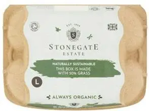 Stonegate Estate Organic Eggs Large X6