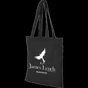 Printed Tote Bags | Promotional Cotton Printed Tote Bags - Black