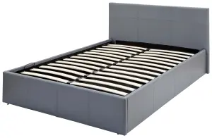 GFW Side Lift Ottoman Bed 150cm King Size Grey