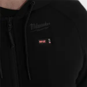 Milwaukee M12 LARGE Heated Hoodie Black 12V Heated Hoody M12HHBL4-0 BARE