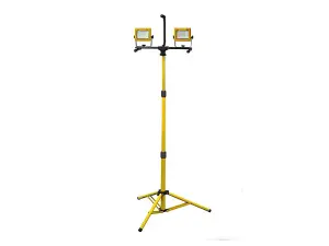 Faithfull Power Plus LED Twin Tripod Site Light 70W 240V