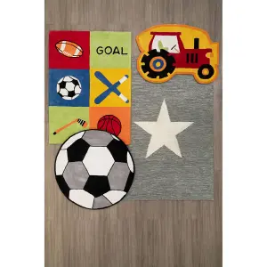 Premier Kids Childrens Tractor Indoor Rug