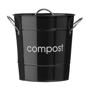 Maison by Premier Black Compost Bin