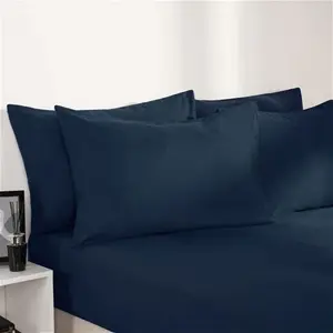 Brentfords Plain Duvet Cover Set - Navy, Single