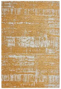 Gold Abstract Modern Easy to clean Rug for Bedroom & Living Room-200cm X 290cm