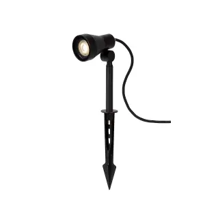 Lucide Spike Modern Spike Garden Spotlight Outdoor - LED Dim. - GU10 - 1x5W 3000K - IP54 - Black