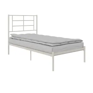 Jensen Metal Bed White, Single