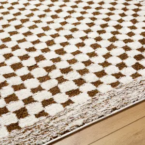 EKTA Skandi Checkered Runner Rug  80 x 220 cm