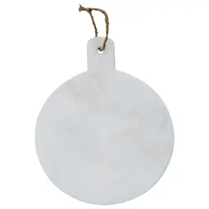 Maison by Premier Round Marble Paddle Chopping Board