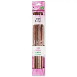 PFECT KP DE 20CMX5.50 - Perfect: Knitting Pins: Double-Ended: Set of Five: 20cm x 5.50mm - Pony