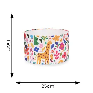 ValueLights Kids Bright Floral Easy Fit Ceiling Light Shade - Bulb Included