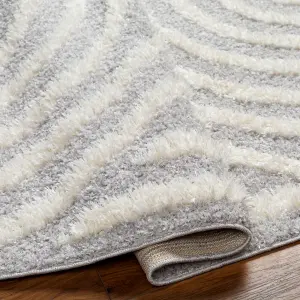 MARAVA Modern Shaggy Area Rug 200 x 275 cm