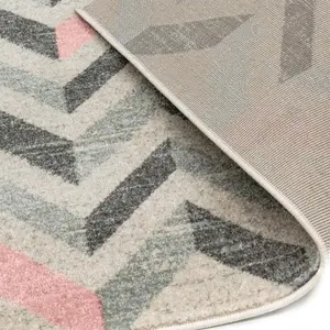 Colt CL09 Chevron Rugs in Pink by Asiatic - 120x170cm