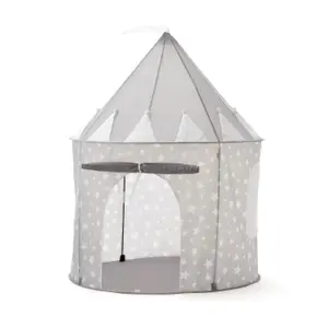 Grey Kids Tent, Starry Grey Pop Up Play Tent For Kids with Carry Bag