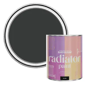 Rust-Oleum Natural Charcoal (Black) Gloss Radiator Paint 750ml