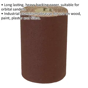 Aluminium Abrasive Production Sanding Roll - 115mm x 5m - Fine 120 Grit Paper