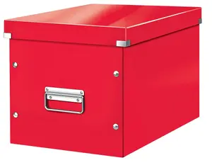 Leitz Box Click & Store Wow Red Cube Storage Box Large