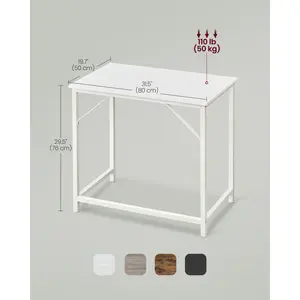 Jana Desk Maple White/White / 76cm H x 80cm W x 50cm D