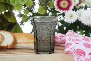 Maison by Premier Baroque Smoked Glass Tumbler