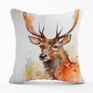 Majestic Stag Watercolour Cushions 45cm x 45cm