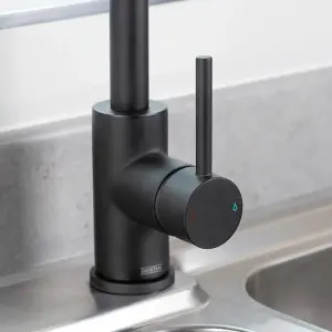 Bristan Dorado Black Kitchen Mixer Tap