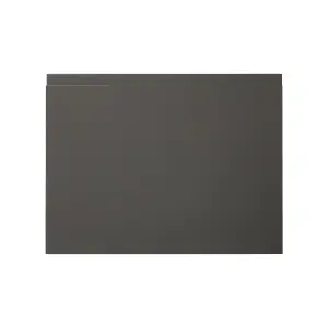 GoodHome Garcinia Integrated handle Gloss anthracite Appliance Cabinet door (W)600mm (H)453mm (T)19mm