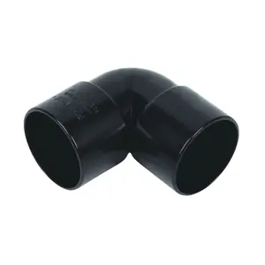 FloPlast ABS Solvent Weld 90' Knuckle 32mm Black (Pack of 25)