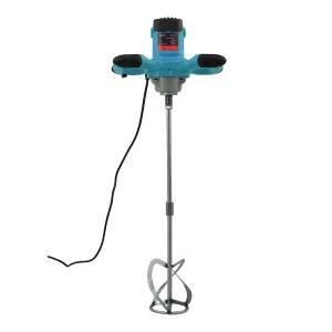 2100W Electric Paddle Heavy-Duty Mixer with 6-Speed Adjustment and Ergonomic Handle, Blue