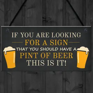 Novelty Bar Signs Hanging Door Wall Sign Home Bar Pub Plaque Sign Gift