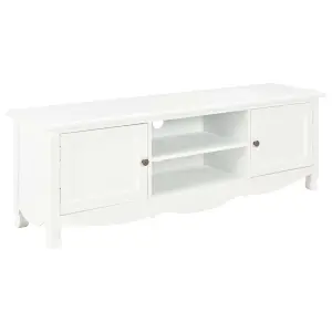 Berkfield TV Cabinet White 120x30x40 cm Wood