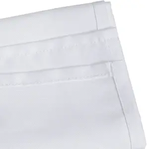 Neel Blue Rectangular Tablecloth 152cm x 259cm - White (pack of 10)