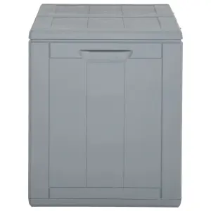 Berkfield Garden Storage Box 180L Grey PP Rattan